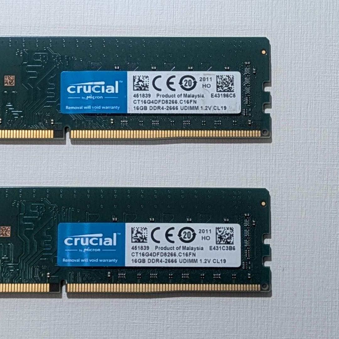 DDR4-2666 32GB デスクトップ用メモリ