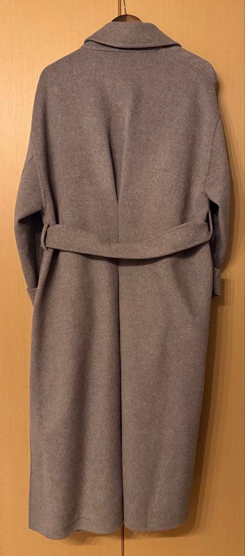 【美品】ヴェルメイユパーイエナ　リバーコート　ベルト　マキシ丈　38
