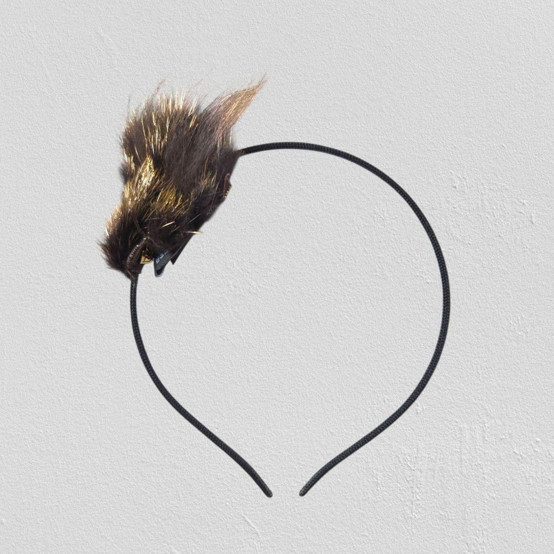 ヘアアクセサリー FENDI Headband with Fur
