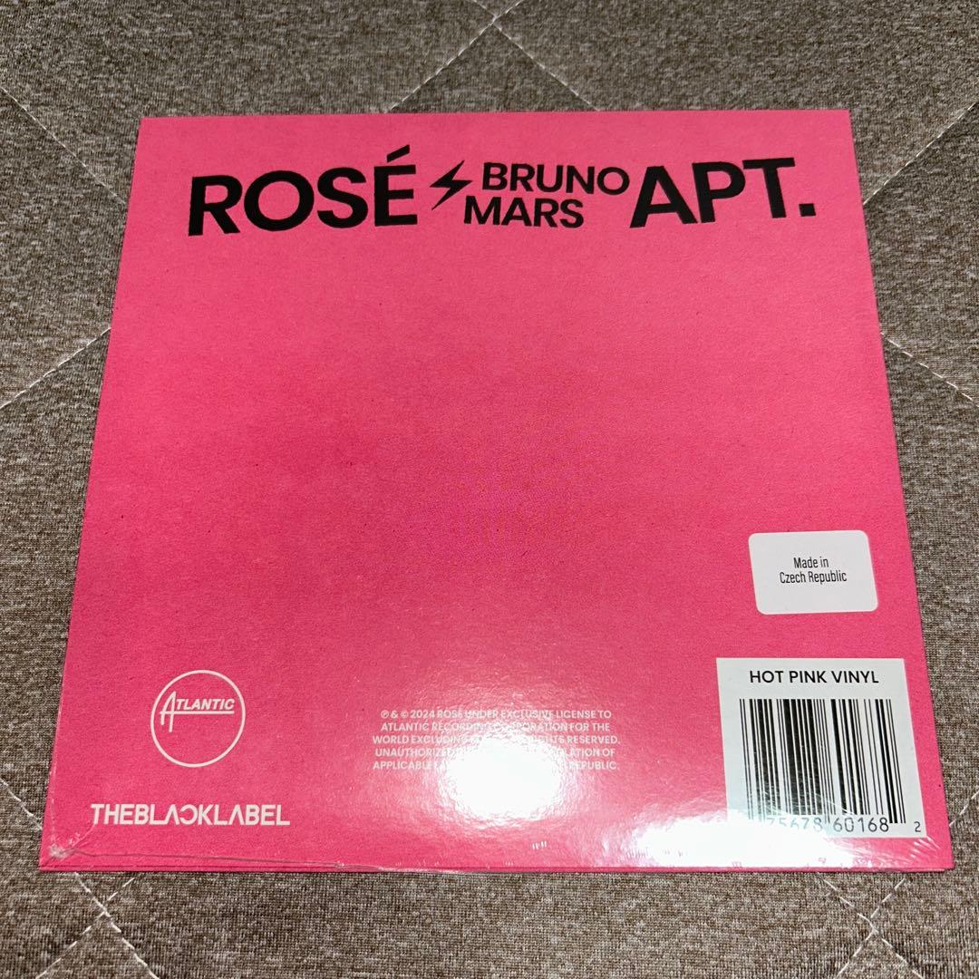 ROSÉ & Bruno Mars 限定ピンク7インチレコード APT.