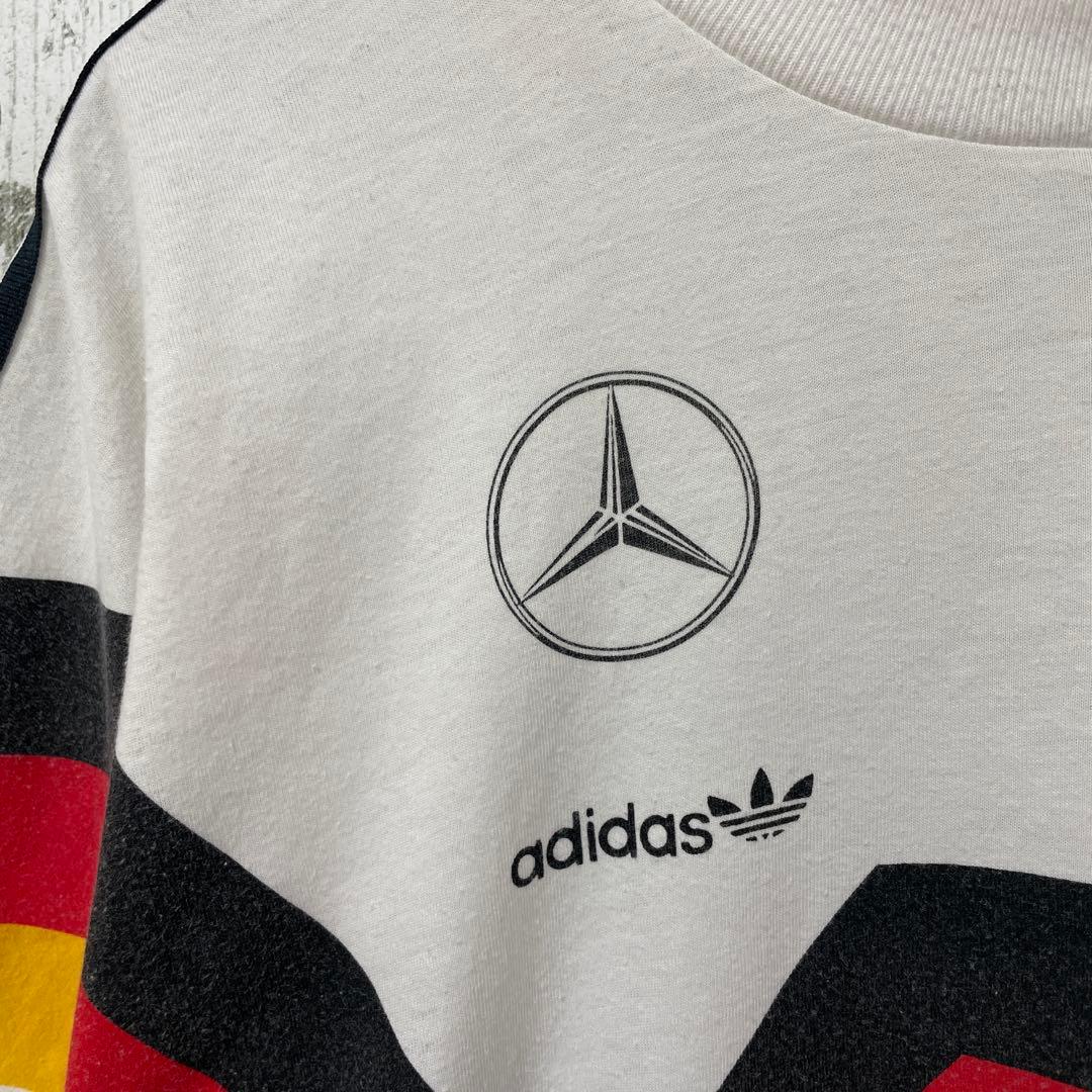 90's adidas ドイツ代表 Tシャツ ホワイト