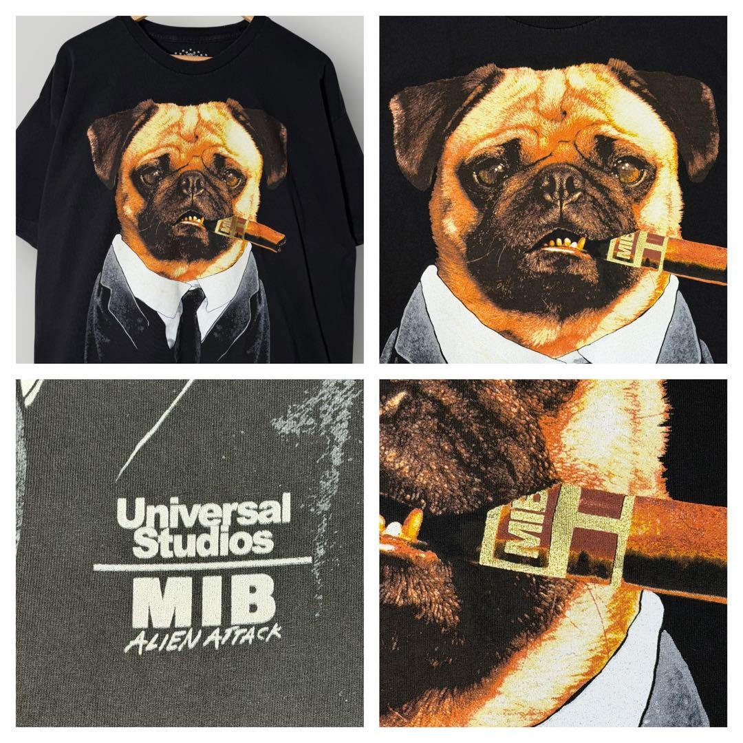 MIB パグ Tシャツ 2XL フランク 映画Tシャツ ムービーTシャツ2XL