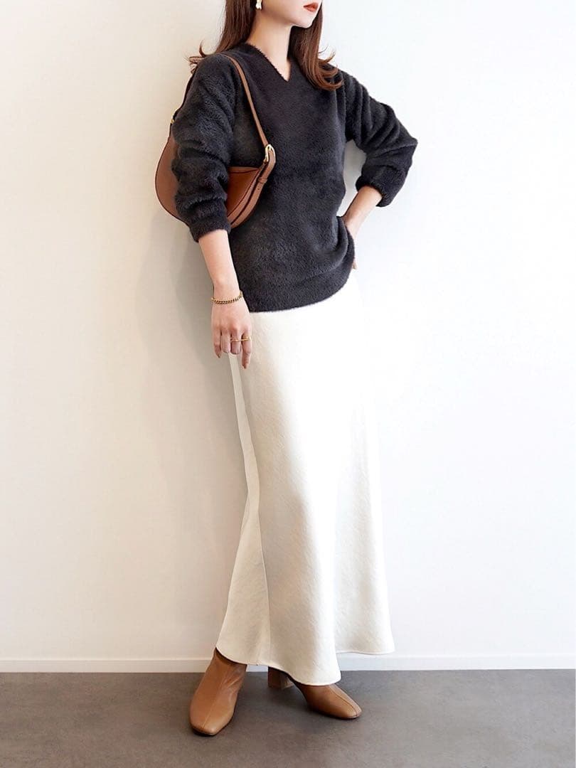 ほぼ新品＊BEAUTY&YOUTH UNITED ARROWSサテンスカートbH