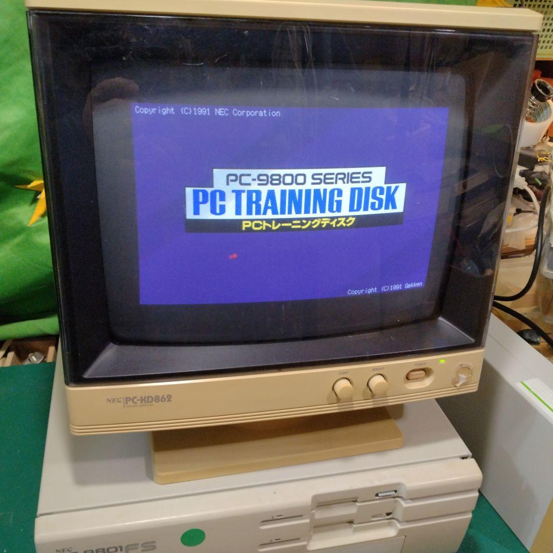 ■PC-KD862 PC-9801用ブラウン管モニター ジャンク 14”CRT