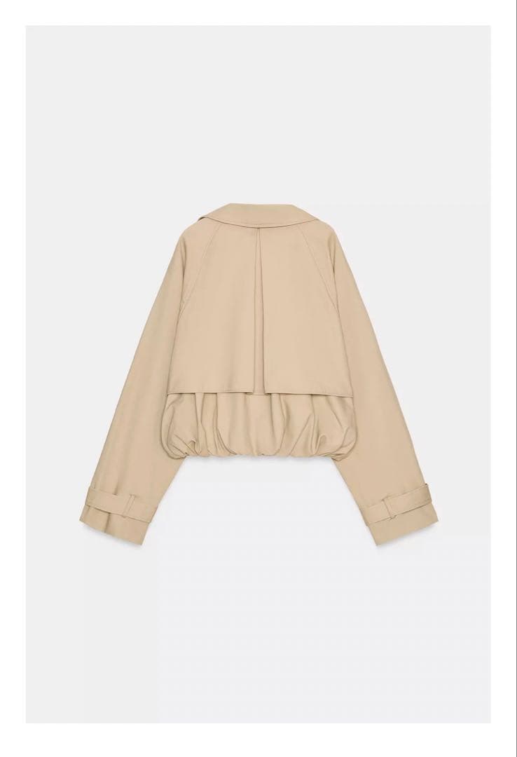 ZARA完売　ショートバルーントレンチコート　XS