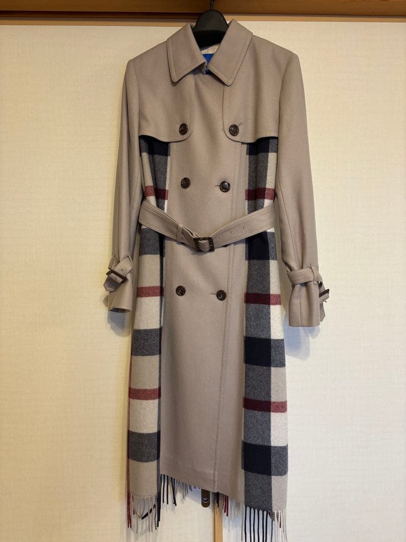 BLUE LABEL CRESTBRIDGE トレンチコート 38 ウール