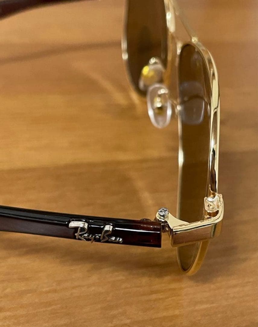 y*a様 Ray-Ban アビエーター サングラス ゴールド