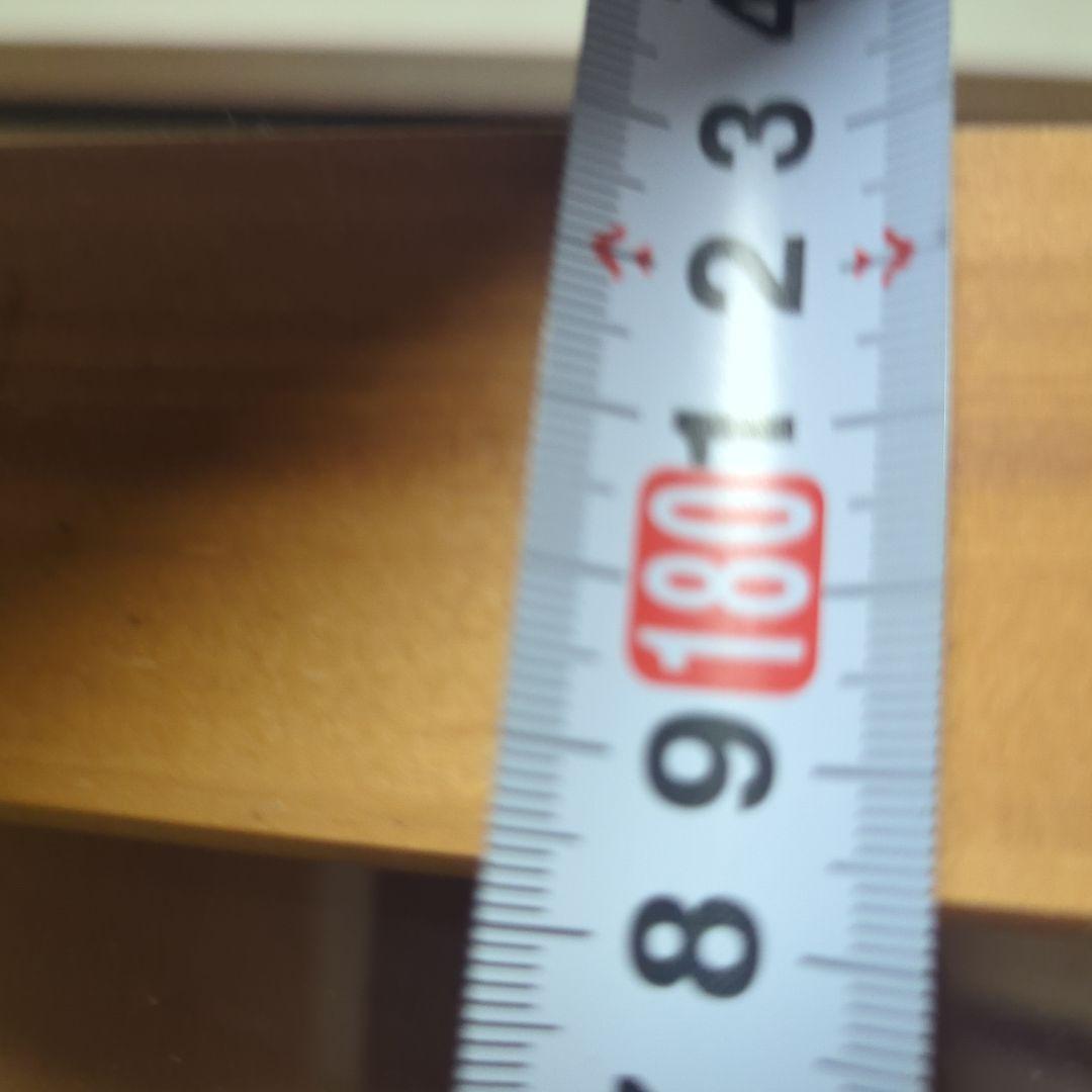 木製アクリル扉収納棚 9cm棚中古