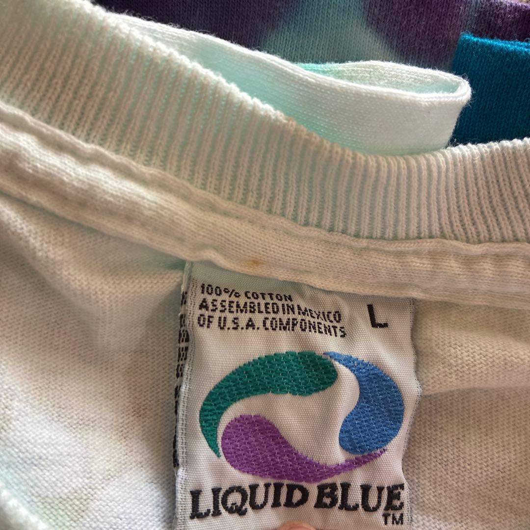 h*ン様 【希少】LIQUID BLUE グレイトフルデッド エジプト柄 Tシャ