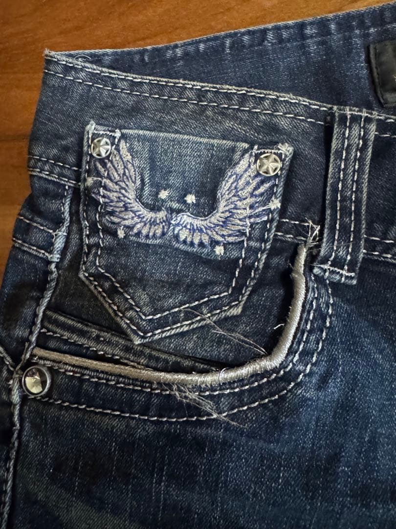 Red Pepper ウイング刺繍 ブーツカットデニム26インチ⑤