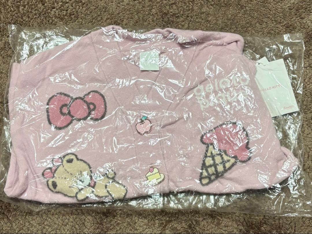 Sanrio ジェラートピケ スムーズィーカーディガン ハローキティ