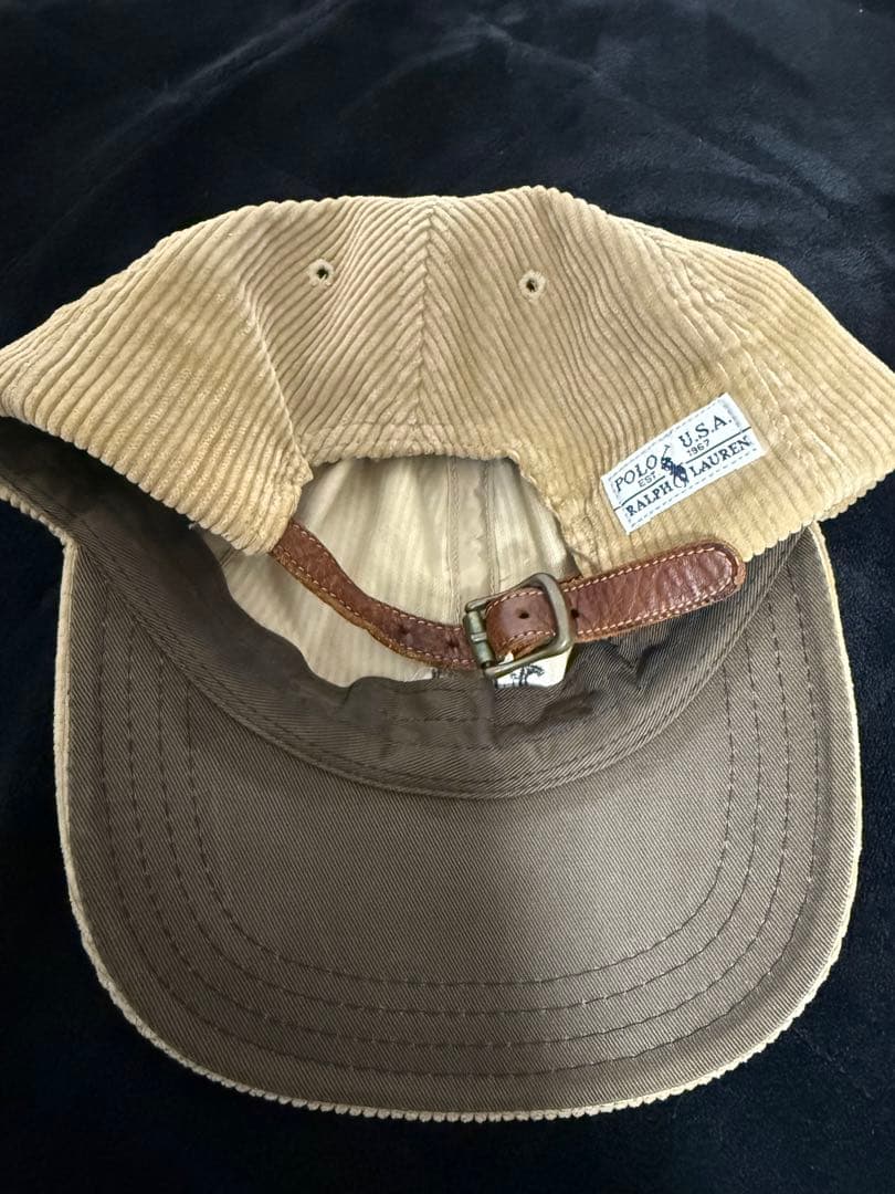 け*ん様 Ralph Lauren コーデュロイ キャップ 90s USA製 R