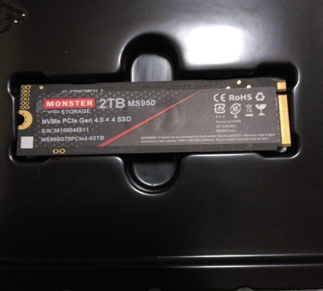 内蔵型SSD MONSTER 2TB MS950 NVMe SSD