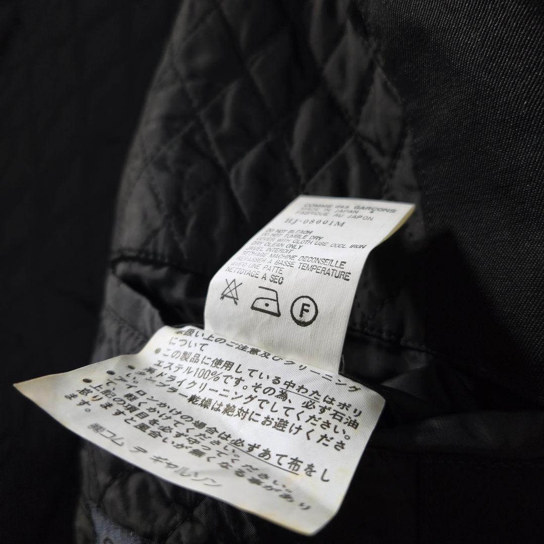 美品✨コムデギャルソンオム 田中期 金文字 テーラードジャケット中綿 黒 M