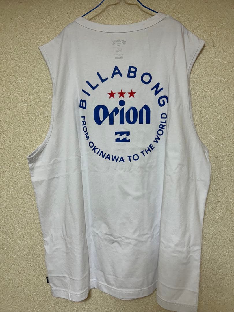 オリオンビール×BILLABONG ノースリーブ　ホワイト　 25 限定