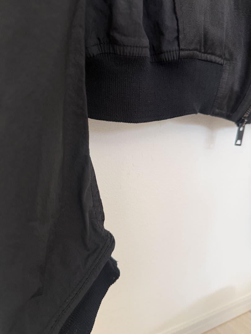 ジャケット・アウター Haider Ackermann blacksilk bomber jacket