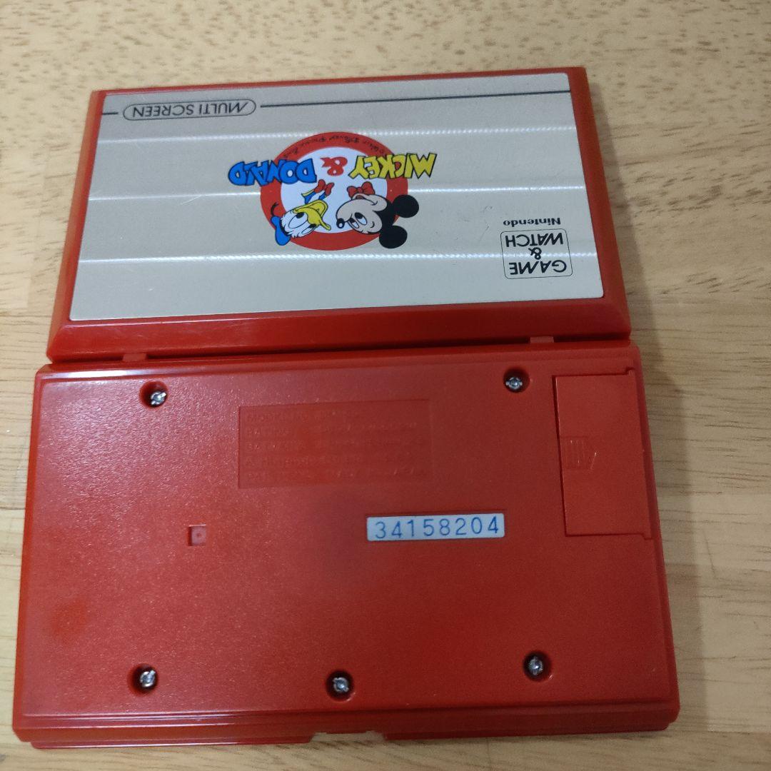 ゲームアンドウォッチミッキーアンドドナルド説明書付きメンテナンス済み任天堂