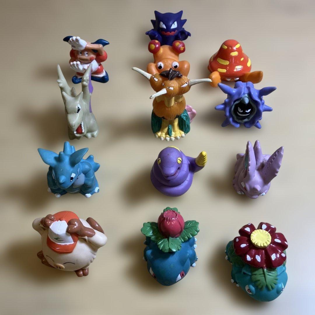 ポケモン　初期 指人形・フィギュア・ソフビ 90体　クリア　まとめ
