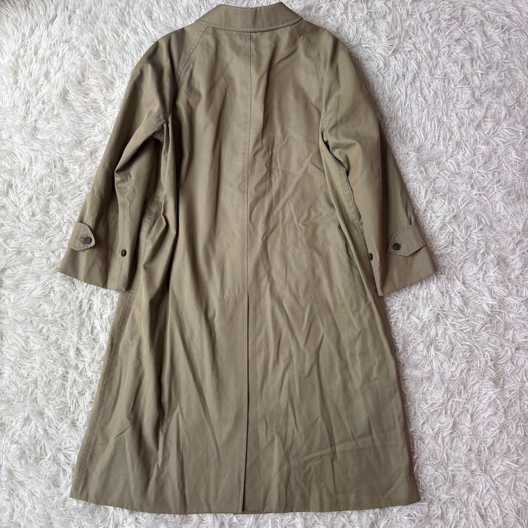極美品/XL相当✨バーバリーズ ステンカラーコート ノバチェック ロング 玉虫色