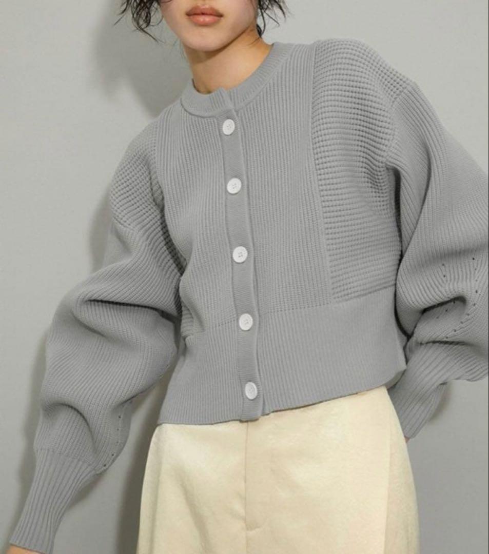 新品✨ADAMETROPEペプラニコンビニットカーディガンサステナブルWEB限定