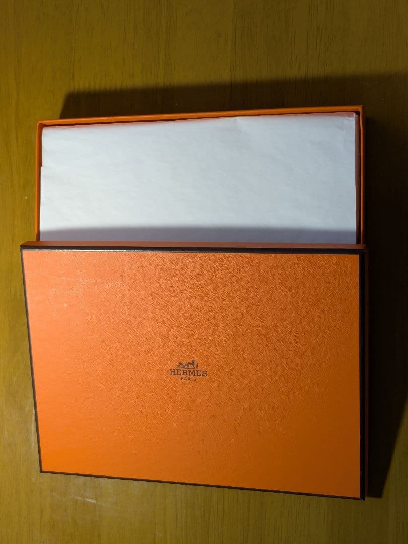 HERMES ネイビー レザー スパイラルリングノート