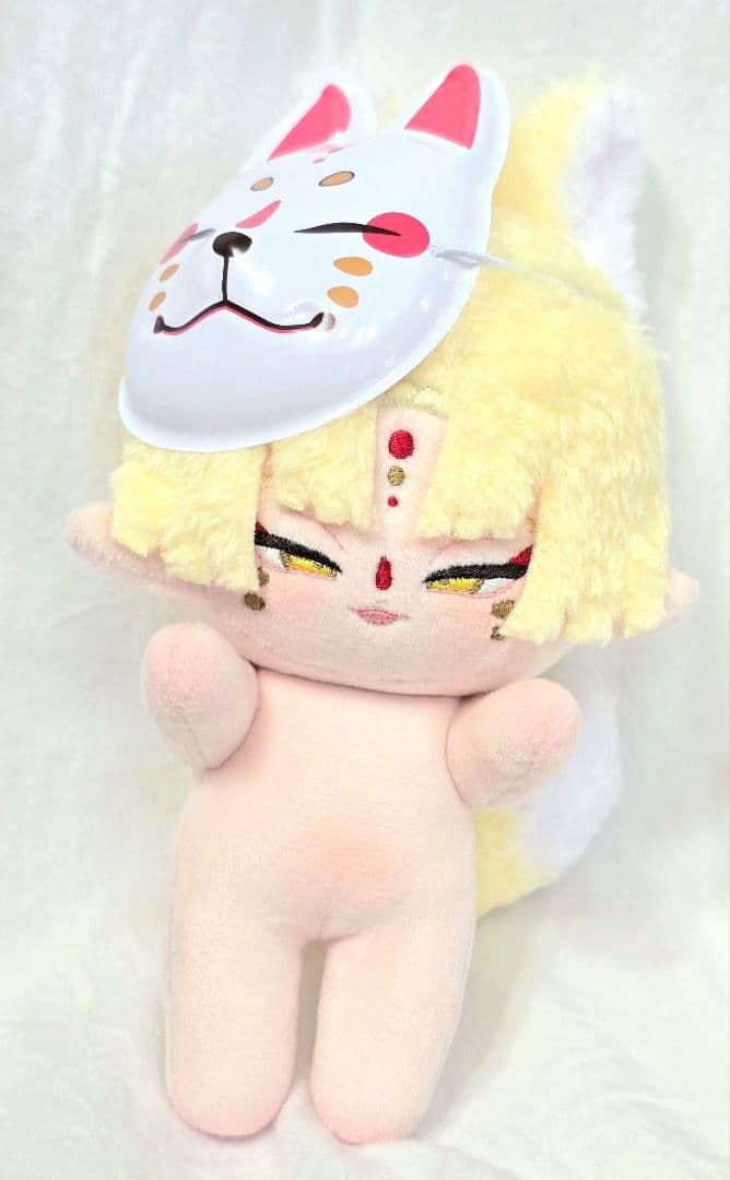 自作 無属性 ぬいぐるみ 骨入り お狐くん 10cm