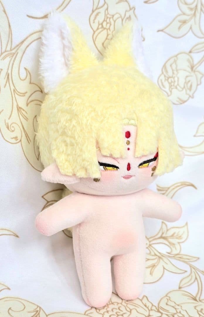 自作 無属性 ぬいぐるみ 骨入り お狐くん 10cm