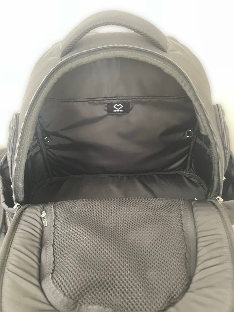 ssoook 両窓フロントバッグ ブラック Mサイズ ＋バックパック クッション