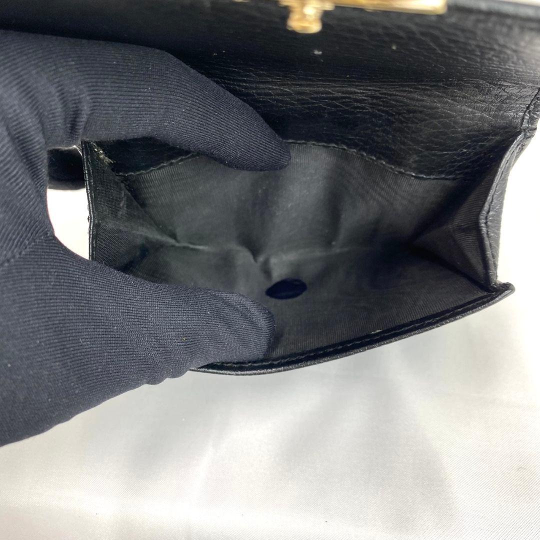 ✨️美品✨️GUCCI 二つ折り財布 ダブルホック インターロッキング