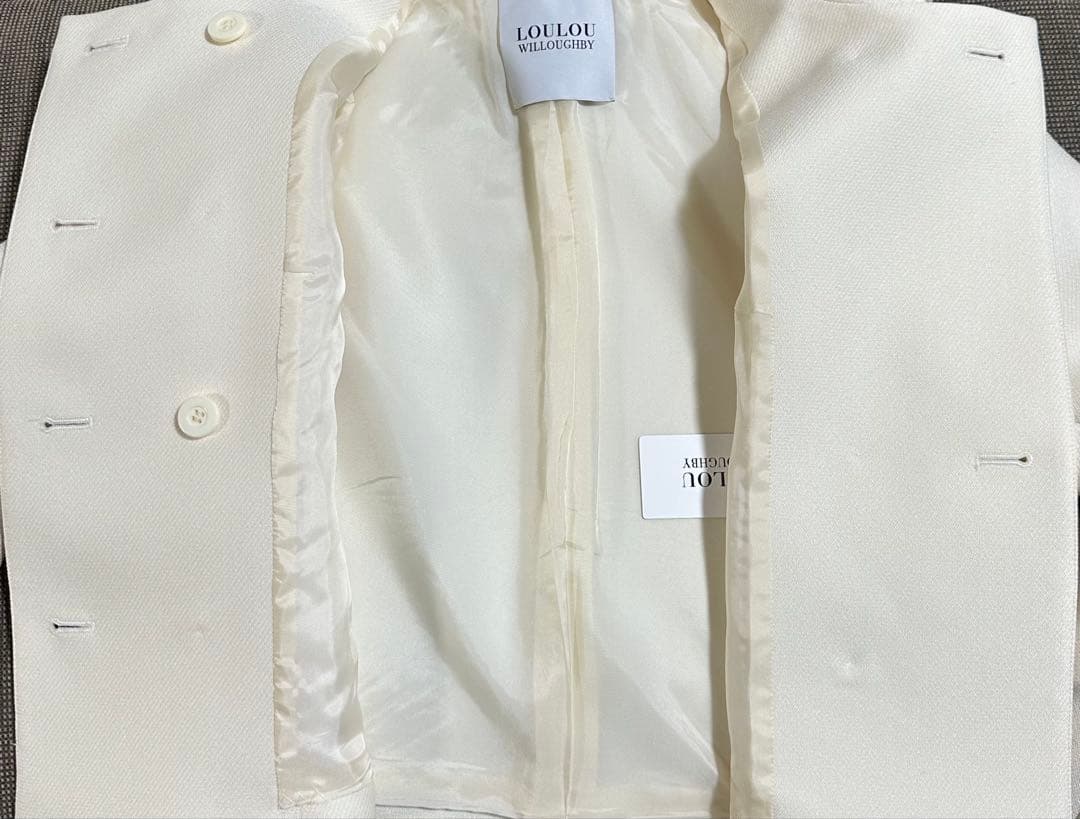 ジャケットLoulouWilloughbyルルウィルビーMアイボリー未使用
