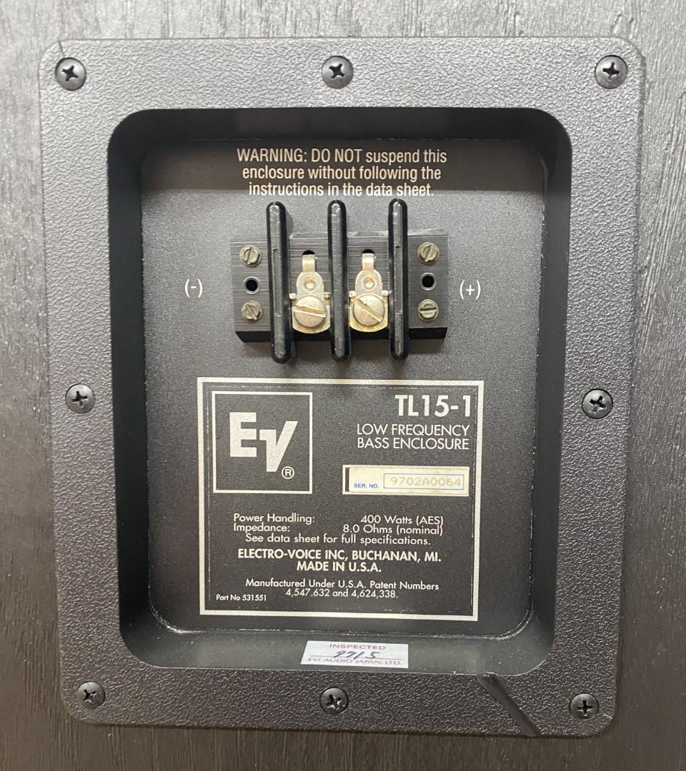 【値下げ】EV TL15-1サブウーハー 動作良好