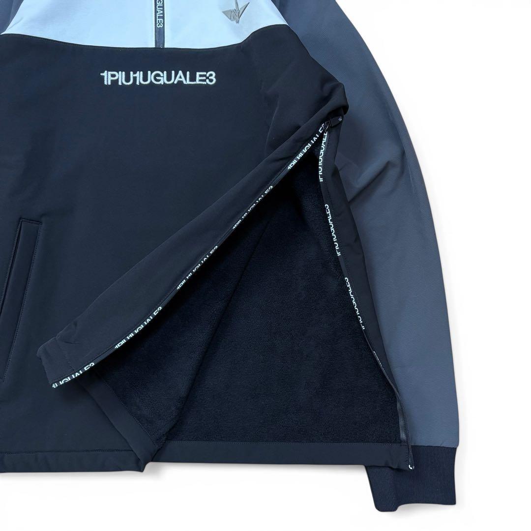 未使用級美品 1PIU1UGUALE3 GOLF ハーフジップブルゾン 黒 Ⅴ