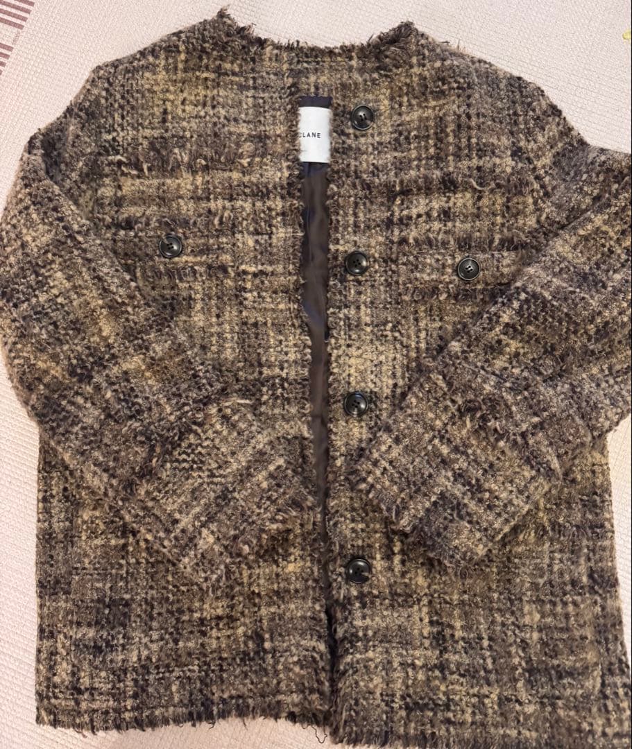 【美品】CLANE NO COLOR TWEED JACKET