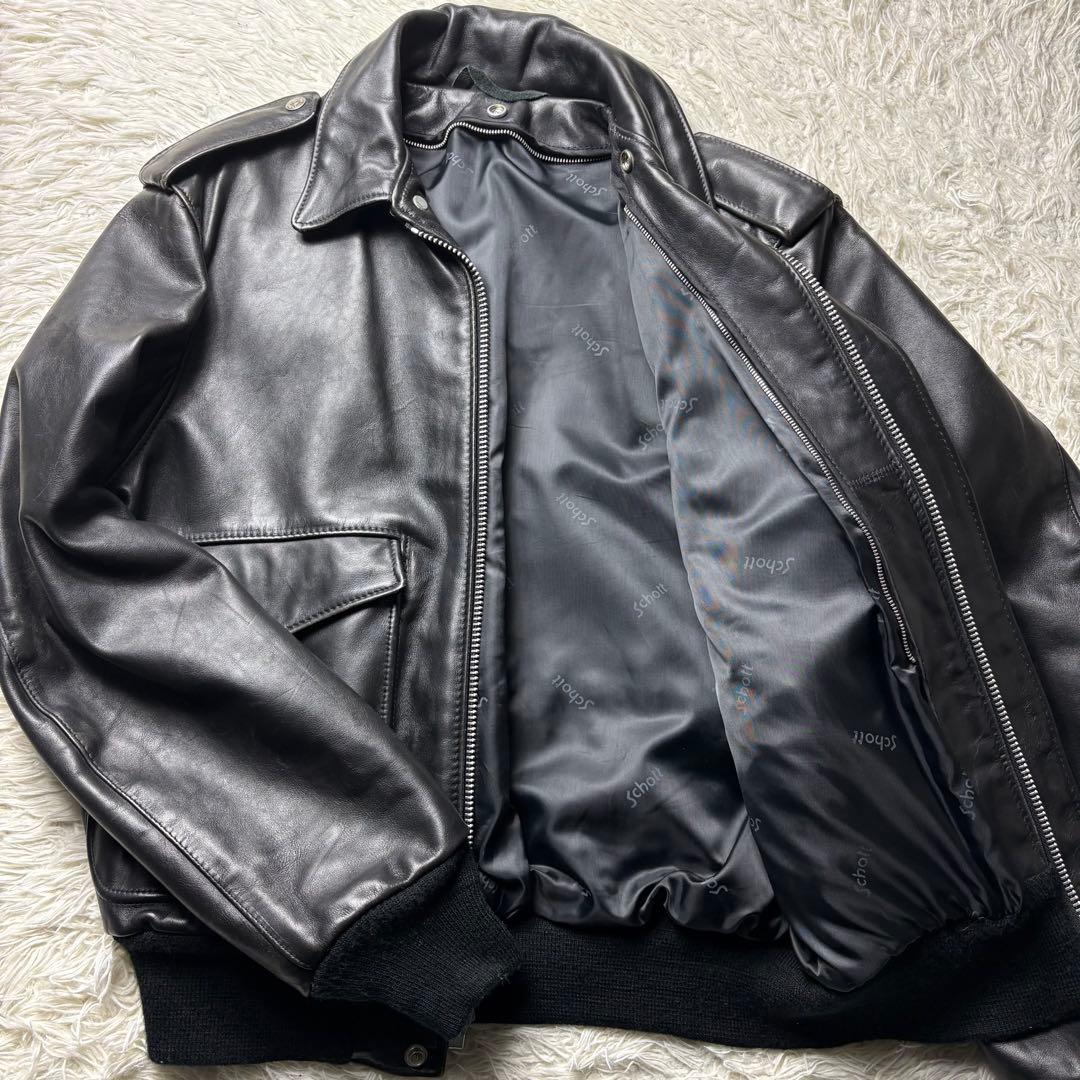 美品■schott フライトジャケット　G-1 184SM 本革　USA製　40