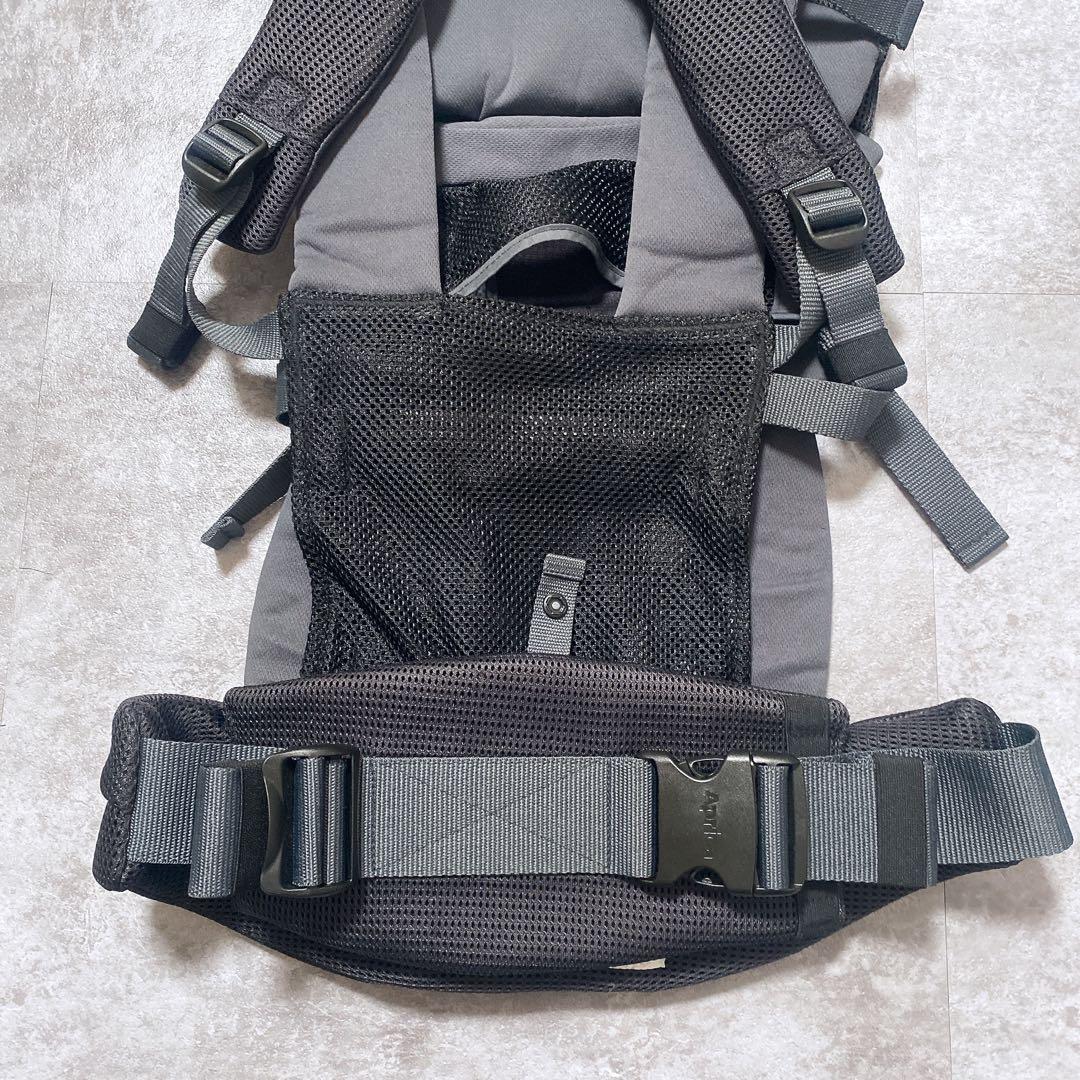 【付属品完備】Aprica アップリカ ラクリス ダークグレー 抱っこ紐