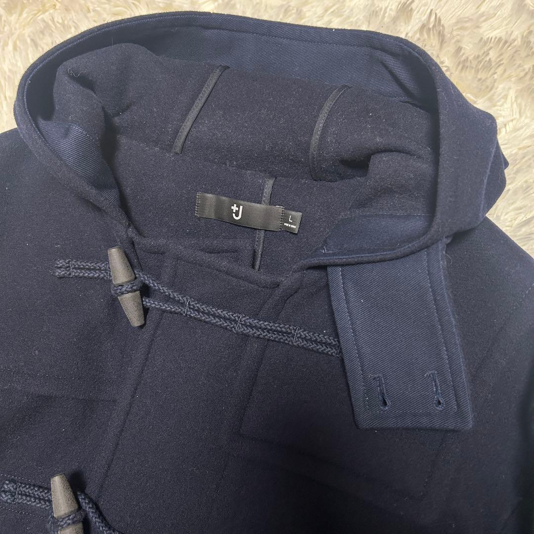 Ｌサイズ　ユニクロ +J ウール ダッフルコート ネイビー UNIQLO
