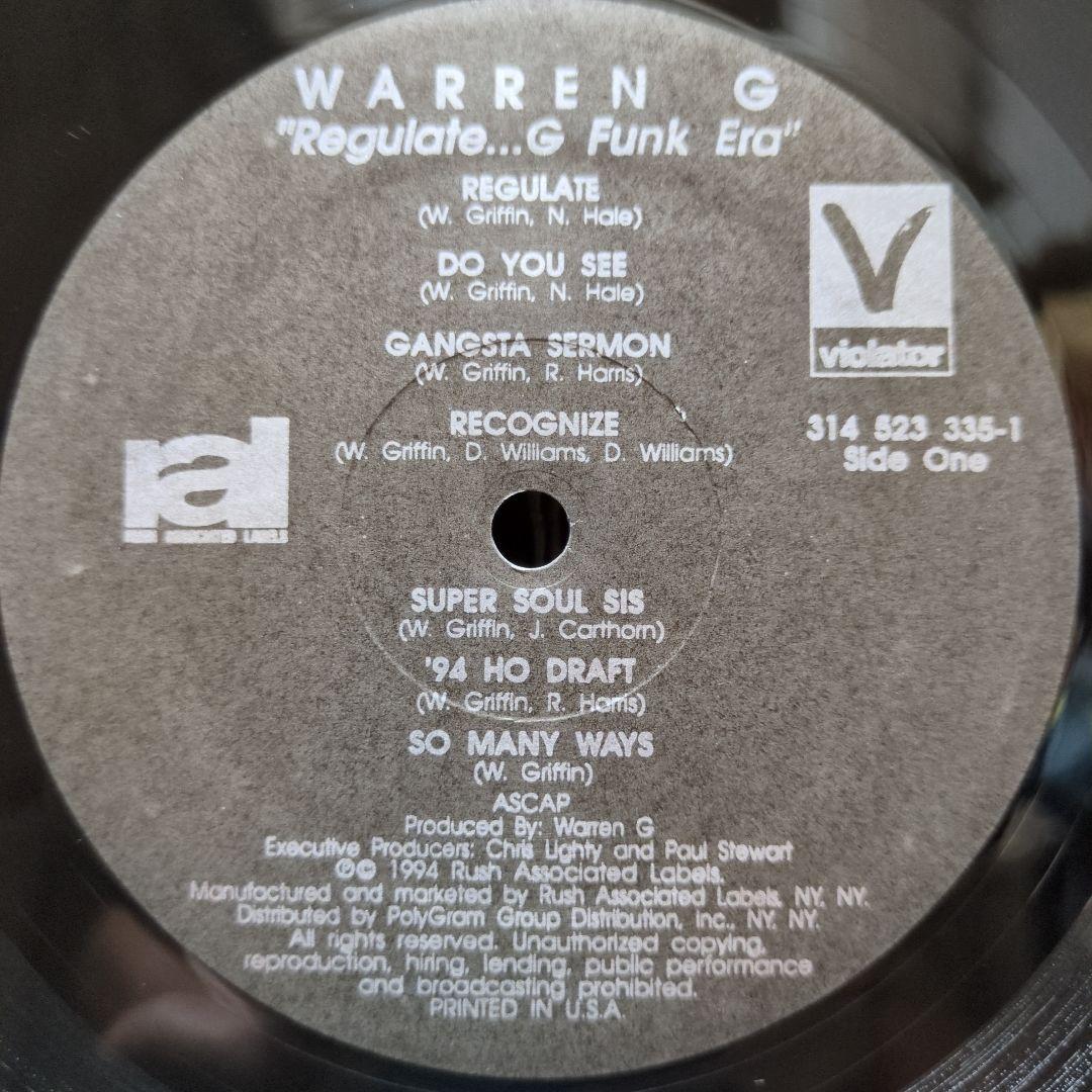 ☆オリジナル盤☆Warren G/ regulate...g funk era
