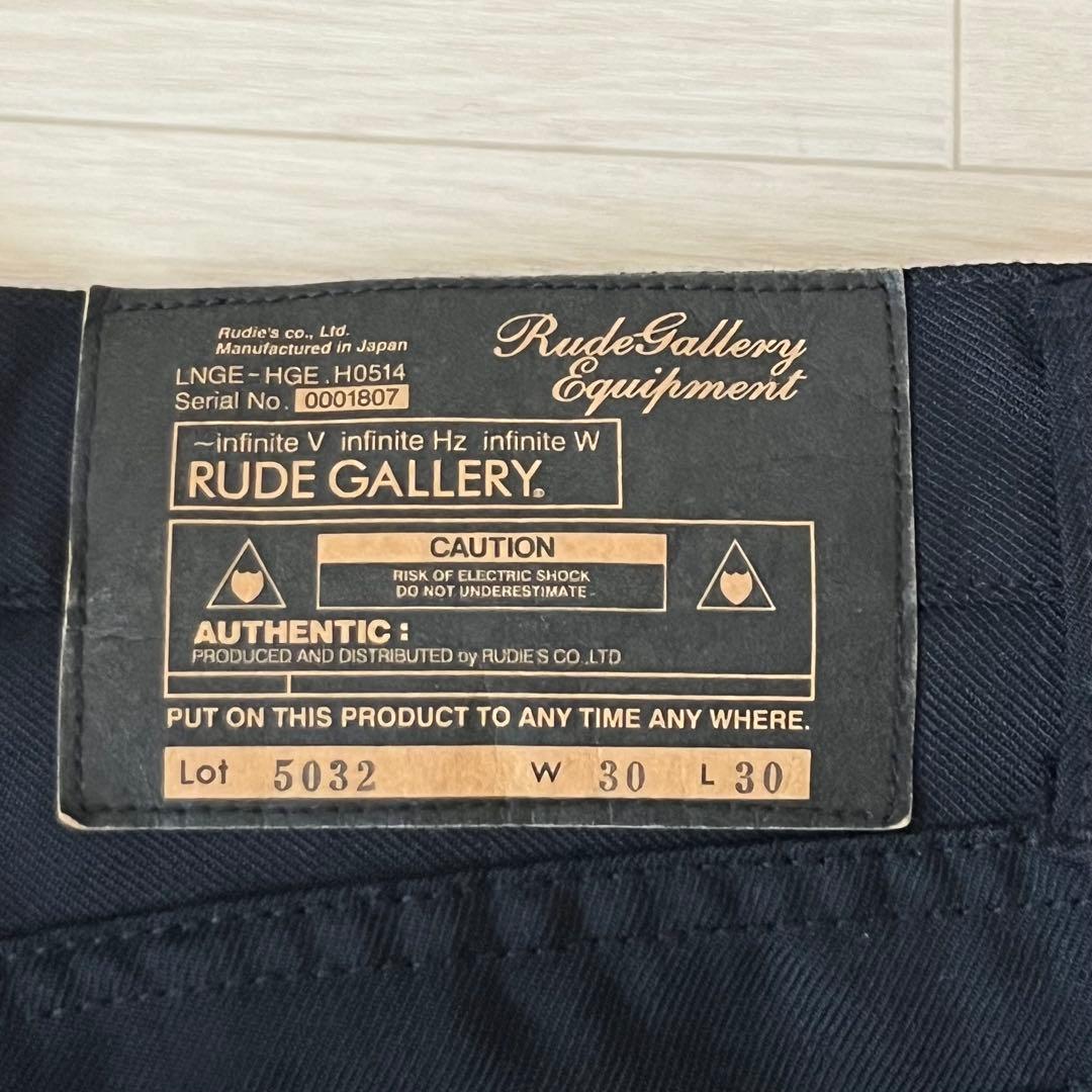 RUDE GALLERY ウールパンツ スラックス サイズ3 Lot5032 黒