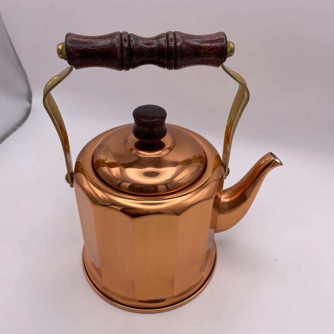 【純銅ケトル】カパーメイト ロワイヤル やかん　1.2L※未使用長期保管品②