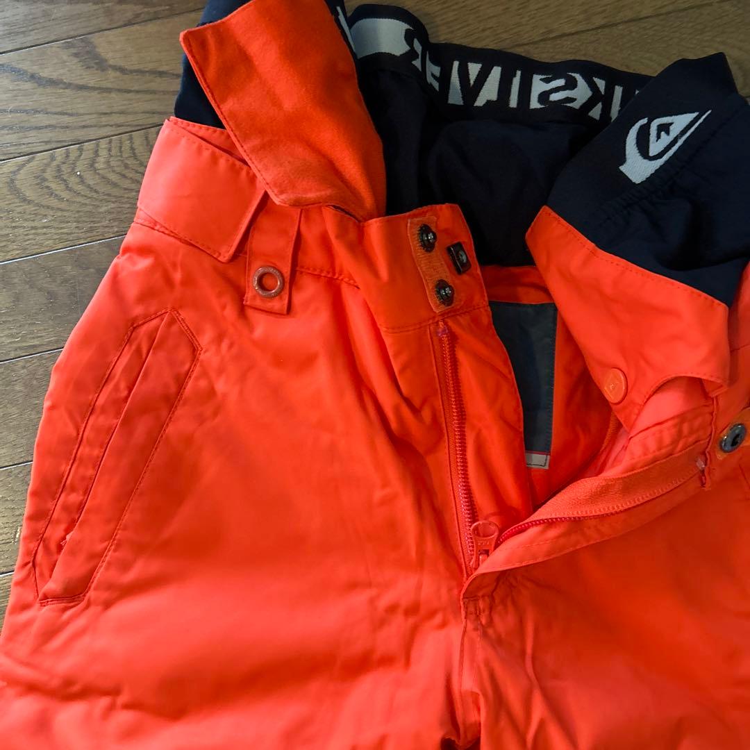 Mサイズ　Quiksilver 子供用 スノーボードウェア オレンジ