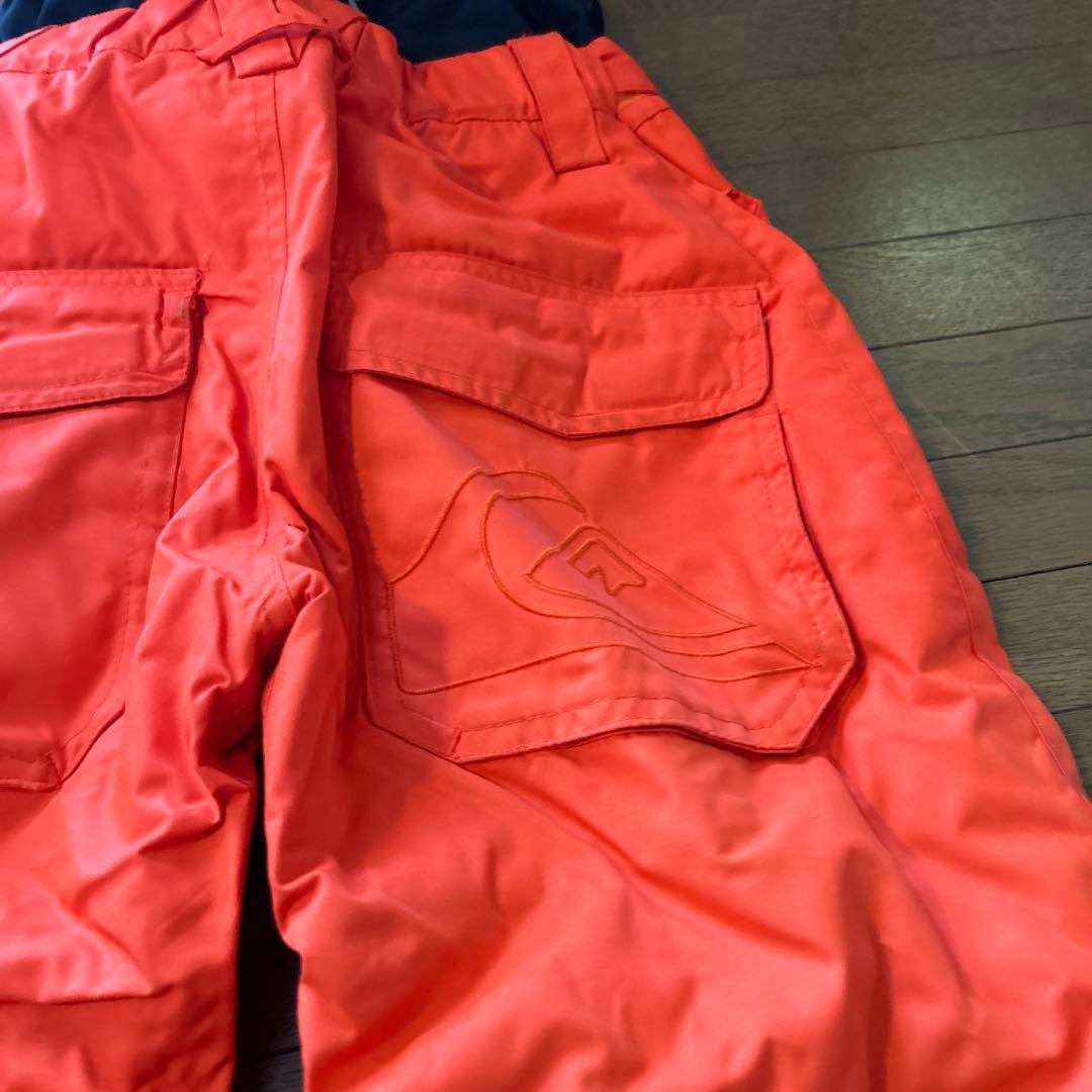 Mサイズ　Quiksilver 子供用 スノーボードウェア オレンジ