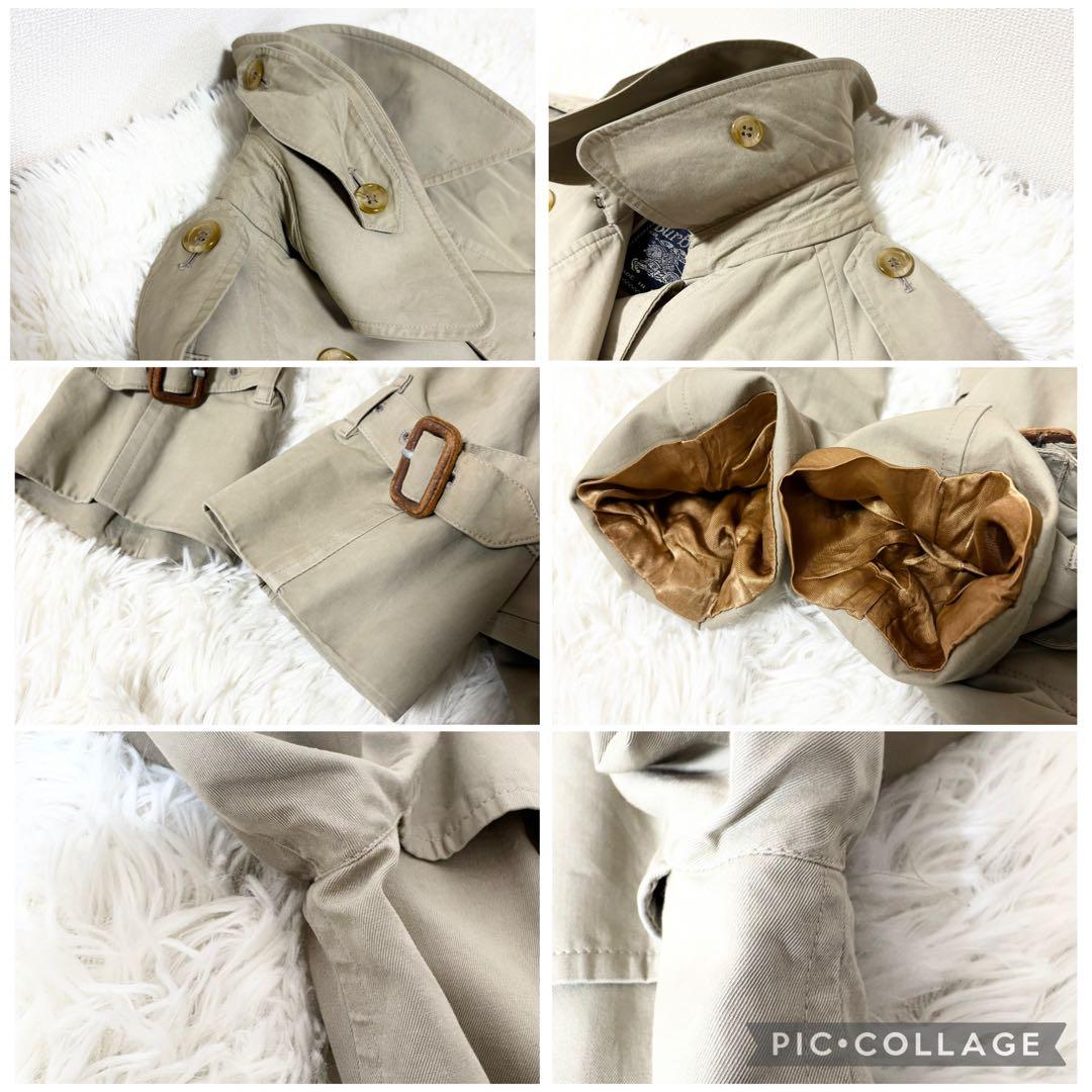 レア✨バーバリー トレンチコート ロング丈 ベルト付 ベージュ ノバチェック M