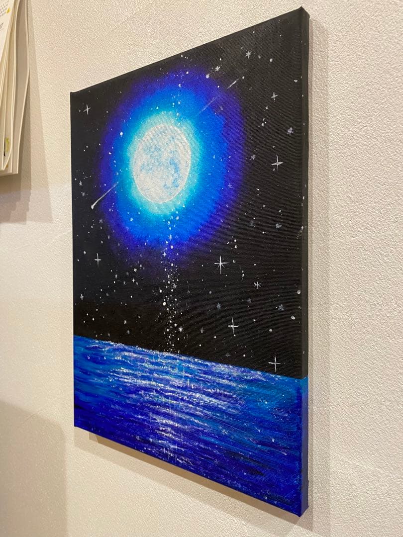 星降る夜に2 キャンバス　アクリル絵の具