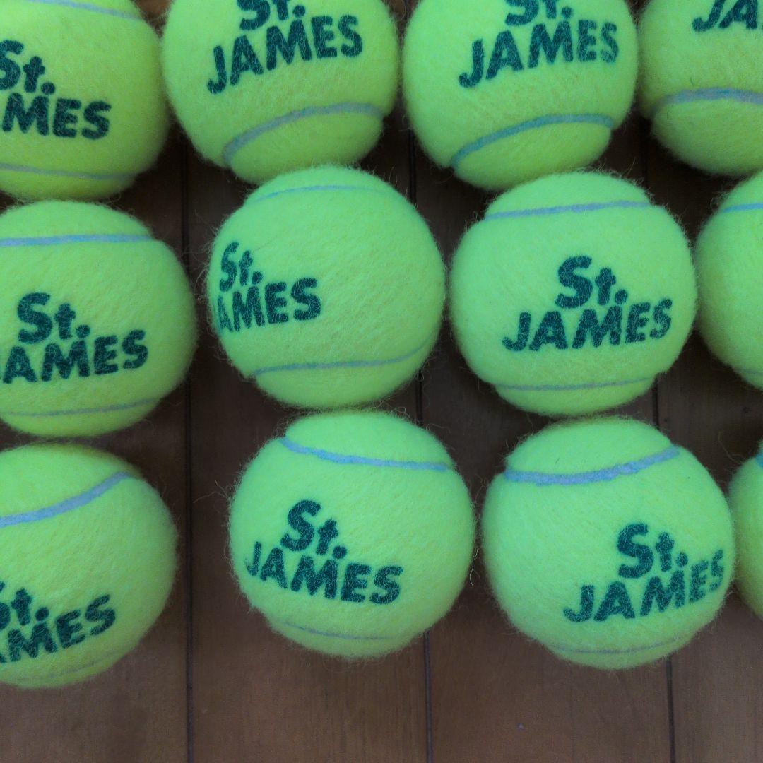 St. JAMES テニスボール 蛍光イエロー 60球