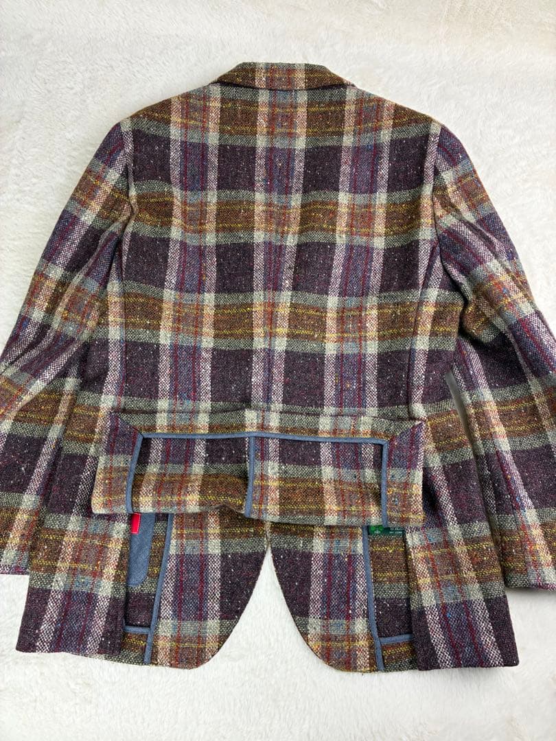 極美品/2ピース　アルテア × ジョンハンリー ツイードジャケット＆ベスト 48