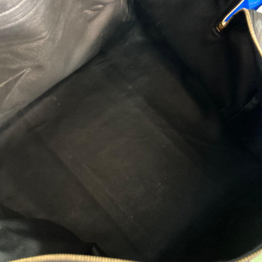 CELINE マカダム柄 イタリア製 ビンテージ ボストンバッグ 黒 美品