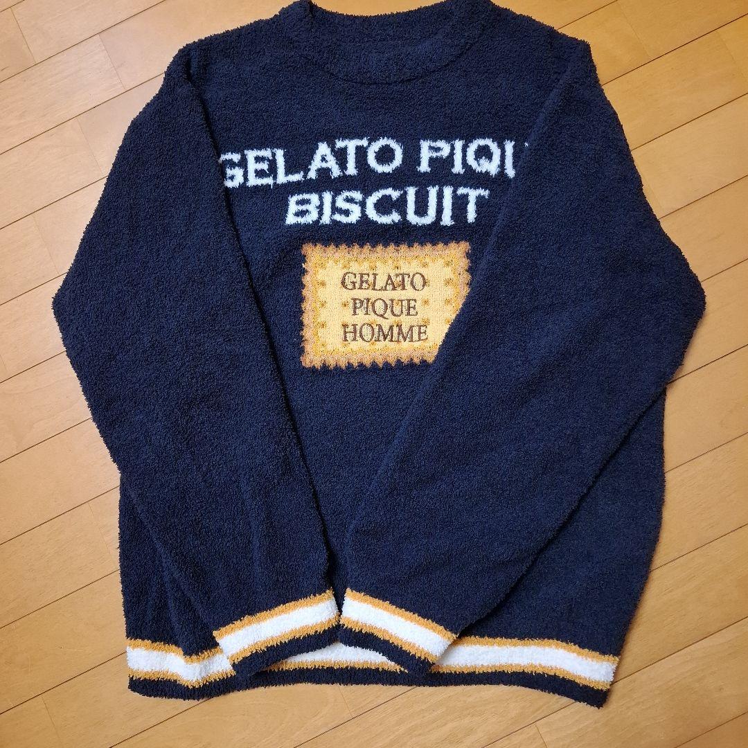 ★GELATO PIQUE 　ベビモコ ビスケット柄トップス★【クリスマス価格】