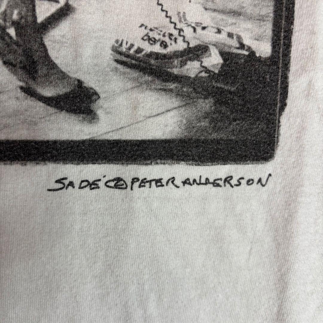【レア物】シャーデー Tシャツ ホワイトXL SADE Tシャツ 古着　オニータ