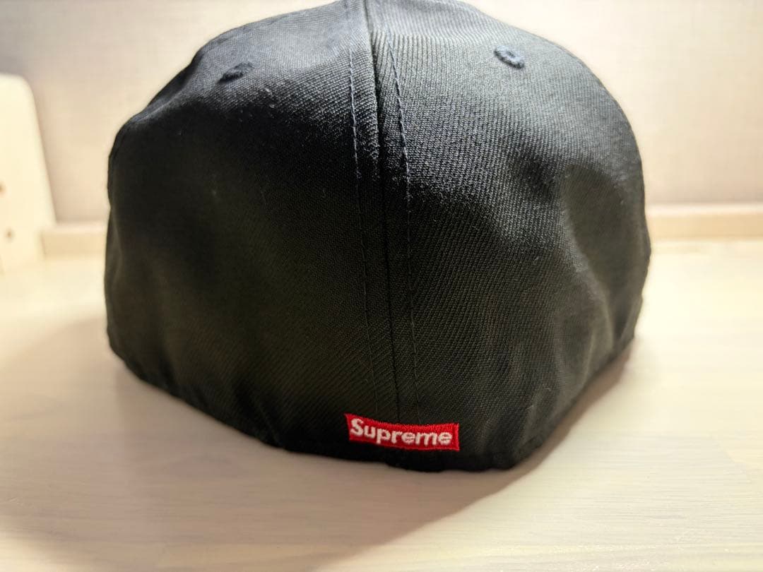 new era Supreme 59FIFTY ブラックキャップ 7 3/8