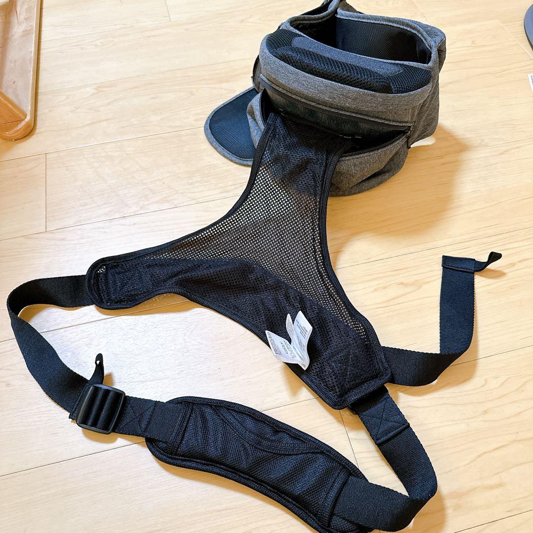 【美品】POLBAN ADVANCE ヒップシート グレー　シングルショルダー付